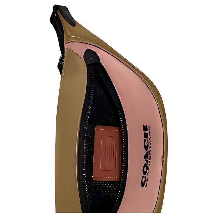 New COACH League Cow Leather Fanny Pack Large Size Men's Orange And Pink C5343-UAT