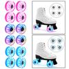 4PCS Light Up Roller Skate Wheels 58mm X 32mm, Luminous Light Up