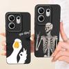 Модный чехол с рисунком для Infinix Zero 30 4G 5G Zero X Neo X Pro, мягкий матовый силиконовый чехол с узором из бантиков, мультяшный кот