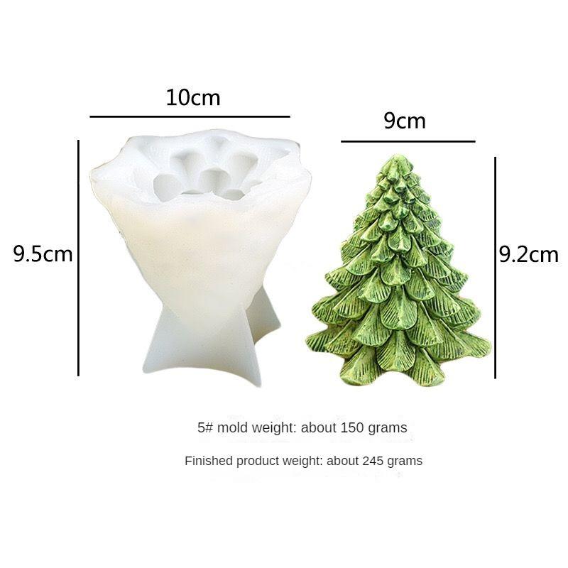 3D Simulation Christmas Tree Pine Cone Silicone Mold Mousse Cake Mold Baking Utensils Aromatherapy Handmade Candles Making Tools