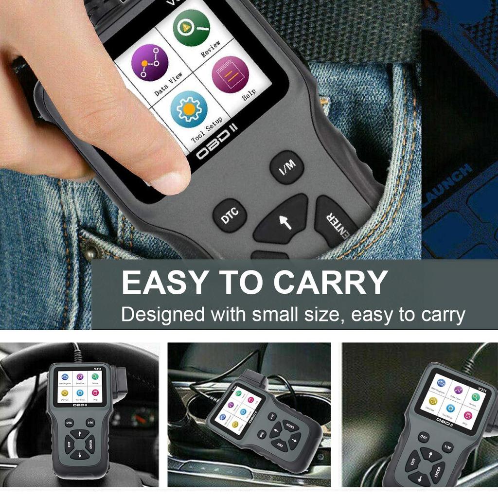 Сканер OBD2 Считыватель кодов OBD и инструменты сканирования Автомобильный диагностический сканер двигателя для всех автомобилей с протоколом OBDII