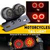 Universal 12V Motorcycle LED Brake Tail Light Signal Tail Motorbikes Integrated License Bracket Light Plate LED Lights with C7D3