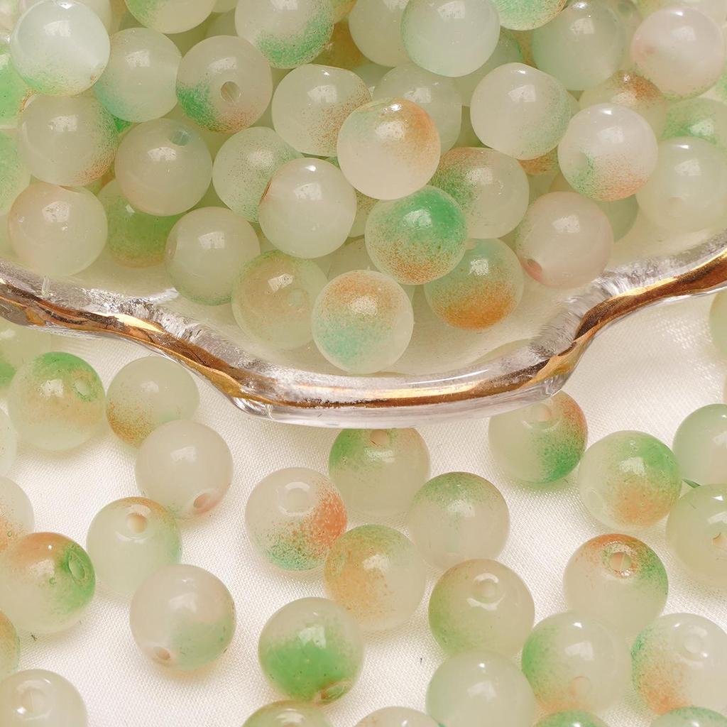 Браслет из стеклянных бусин «половина сахара» с пузырьками желе 8-10 мм - круглые свободные бусины для аксессуаров ручной работы