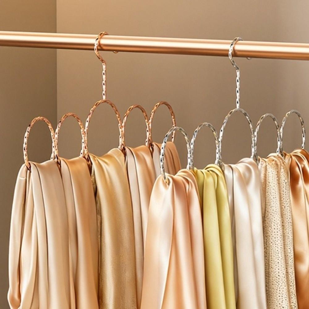 2PCS Snag-Free Tie Storage Holder Non-slip Clothing Hanger Silk Scarf Hanger  Closet Organization