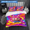 Labu-bu Friends Adventure 3pcs K-pop music group Bedding set,Ideal for Bedroom, Dormitory,Including Duvet Cover And 2pcs Pillowcases,Fan gifts