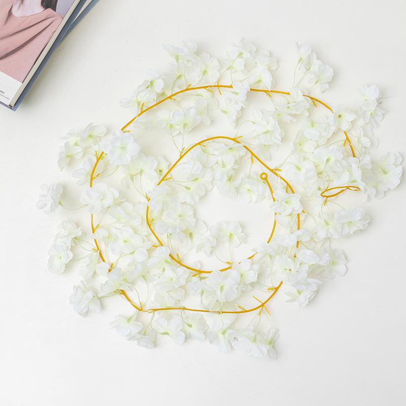 5 шт 187 см подвесные цветы гирлянда искусственные вишневые цветы лозы шелковые вишневые цветы гирлянда на открытом воздухе для свадебной вечеринки домашний сад арка декор