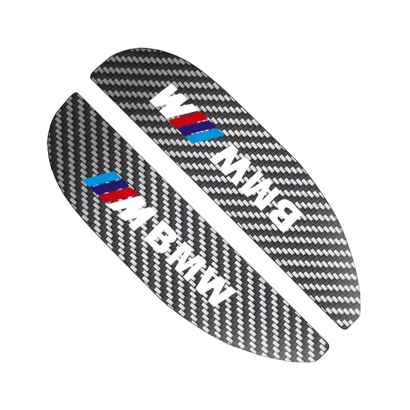 YABBF1 For BMW New Car Rearview Mirror Rain Eyebrow Carbon Fiber Mirror Rain Snow Blocker Sun Visor For BMW M X5 E70 X1 E84 F49 X7 V8 X