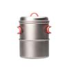 Evernew Titanium Lightweight Camping Solo Pot Set,
