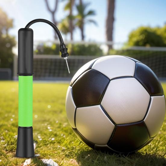 Sports Ball Pump Portable Air Pump Ball Inflator with Needle Storage Push And Pull Inflating System Hand