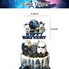 Star Wars Theme Birthday Party Decorations Set Banner Cupcake Toppers Balloons Kids Party Supplies