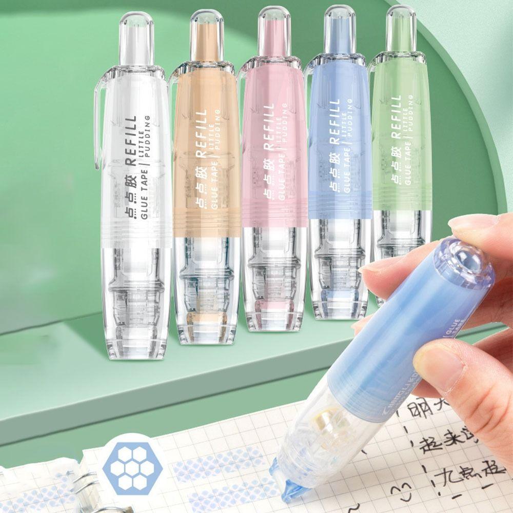 Press-type Dispensing Glue Eraserable Double-Sided Glue Portable School Supplies Students