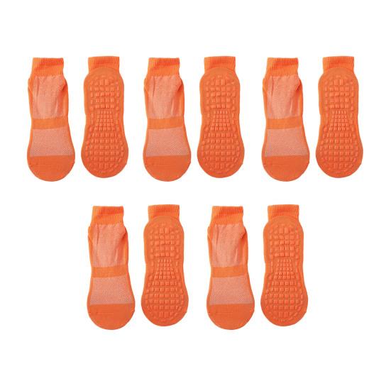 5 пар взрослых массажных носков, противоскользящие хлопковые носки для батута, дышащие, эластичные, короткие носки для занятий йогой и спортом