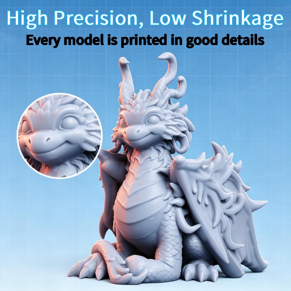 KINGROON 1kg Water-Wash/Standard/ABS-Like/ABS Pro 2/Engineering Resin Liquid Photopolymer Print Material for LCD/DLP 3D Printers