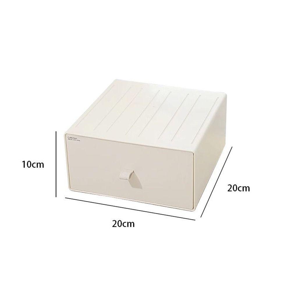Plastic Drawer Storage Box Large Capacity Makeup Storage Container Stationery Storage Box for Home