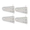 4Pcs Door Hinges 316 Stainless Steel Marine Grade for Boat Cabinet Hatch RVs 6 Holes Hardware