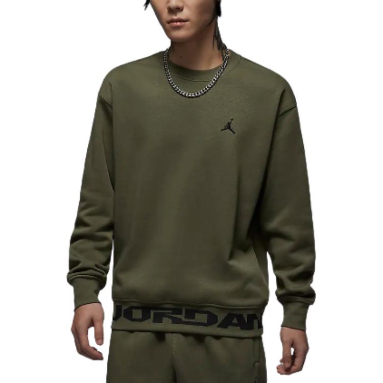 Jordan MVP Sweatshirt Men's Medium Olive Green FV7437-222
