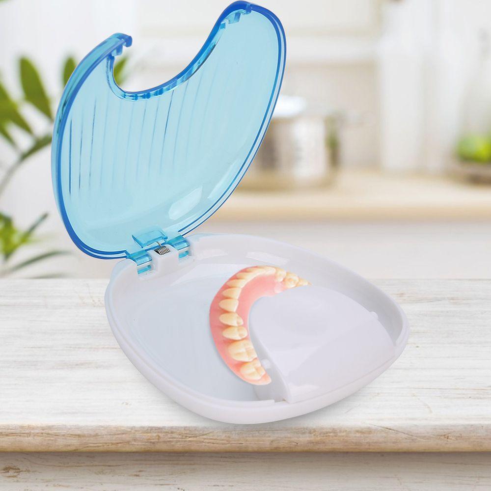 Portable Orthodontic Dental Retainer Box False Teeth Box Invisible Braces Case Denture Storage Case