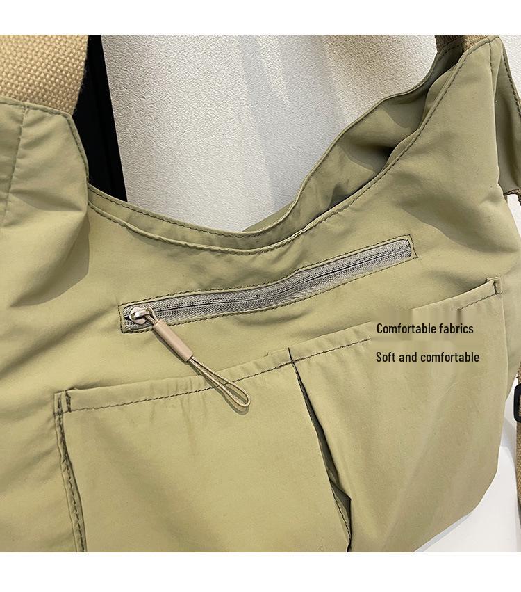 Осенняя женская сумка-тоут и кроссбоди премиум-класса большой вместимости с плиссировкой