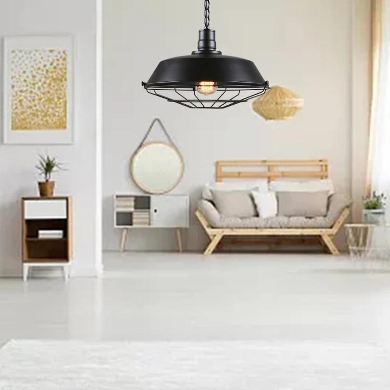 Style Vintage Pendant Light Industrial Retro Iron Hanging Ceiling Lamps E27 Chandelier for Restaurant Bar