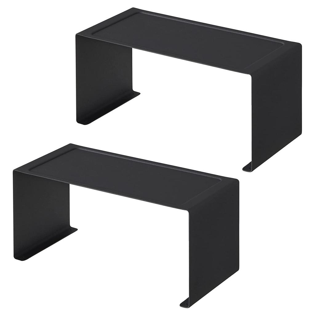 Yamazaki Jitsugyo Kitchen Rack of Seasoning Storage Shelf Rack Black 3790 X 2 [Set 2] U-shaped