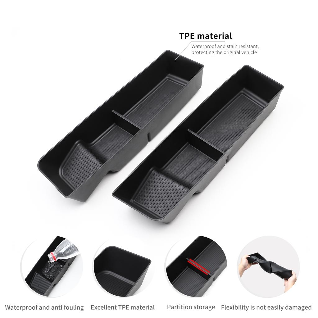 for NIO EL6 ES6 2023 2024 Door Side Storage Box TPE Front Rear Door Handle Organizer Tidying Car Accessories
