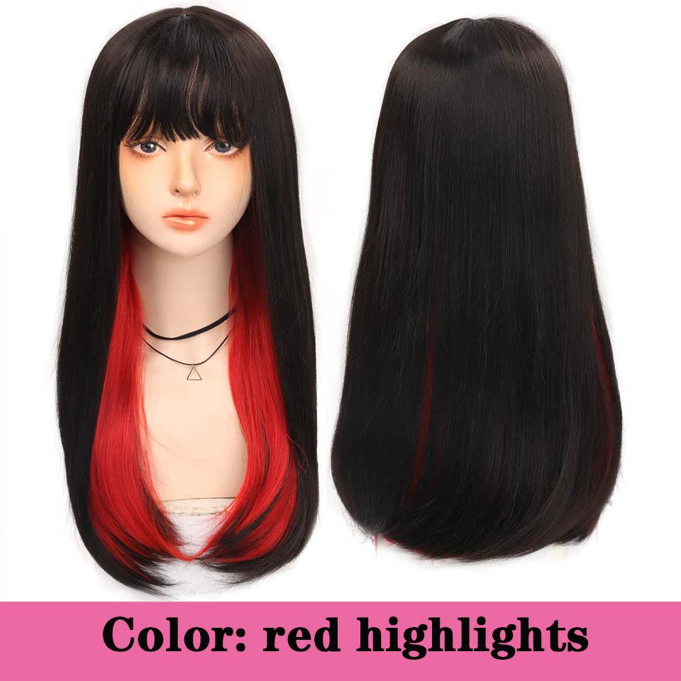 Длинный вьющийся синтетический парик с челкой по центру, темно-коричневый парик из натуральных вьющихся волос, женский парик для косплея, парик из термостойкого волокна