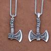 Бутик Стальная Viking Волк и Ворон Одина Топор Подвеска Ожерелье Винтажное Мужское Нордическое Популярное Украшение для Подарков на День Рождения