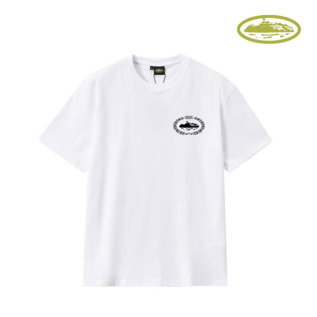 American trendy brand Corteiz Alcatraz cruise ship print loose leisure sports couple short-sleeved T-shirt
