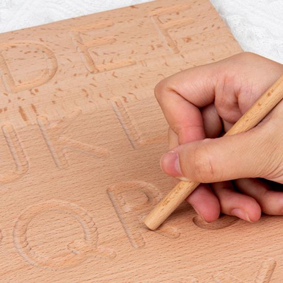 Деревянная доска для отслеживания, улучшает координацию рук и глаз, мелкую моторику, ABC, цифры, формы, легкий вес