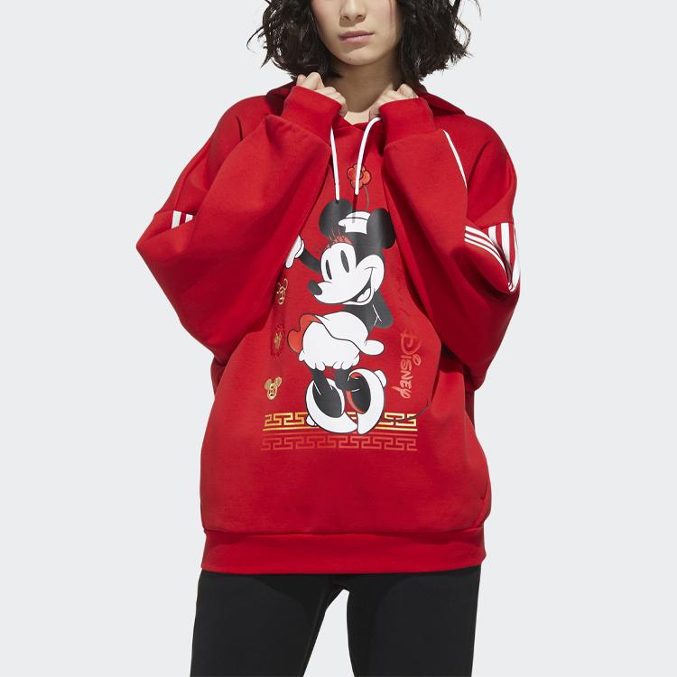adidas Толстовка Neo X Disney с принтом Минни CNY Collection Женская толстовка Светло-Малиновая GE7774
