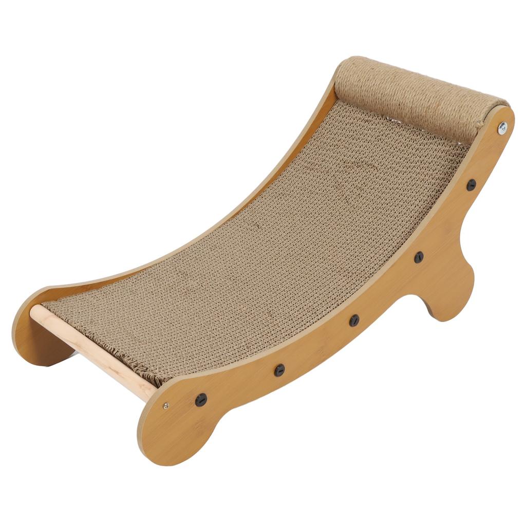 Cat Scratcher Lounge Chair Multipurpose Durable Curved Cat Scratch Pad Cat Scratching Cardboard for