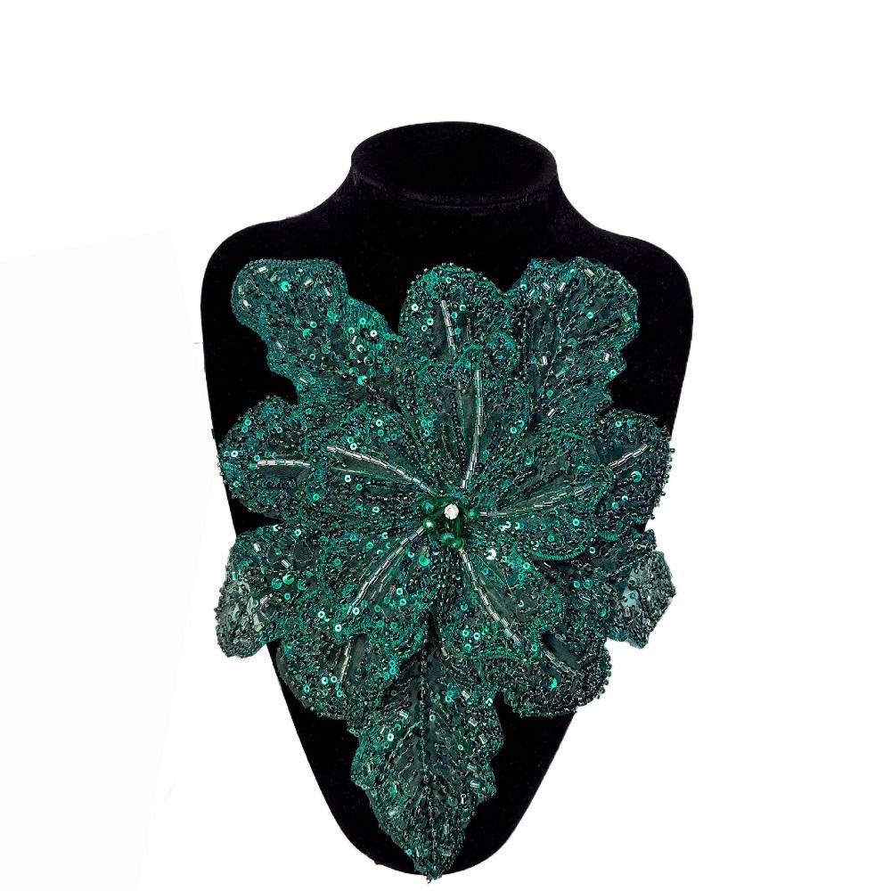 Блестящий Цветок Многослойные Аппликации Брошь для Одежды Аппликация для Одежды Нашивки для Одежды Женщины
