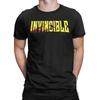 2025 Мужская Женская Графическая Печать INVINCIBLE Логотип в Пятнах Крови Футболка Футболка Чистый Хлопок Футболки Одежда