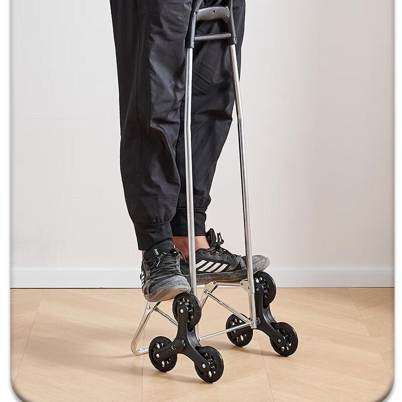 Складная тележка для покупок с колесами для подъема по лестнице