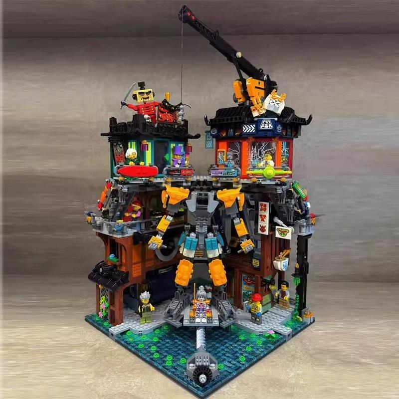 Совместимо с LEGO 71837 Ninjago Серия Ninjago Мастерская ниндзя Модель здания Строительные блоки