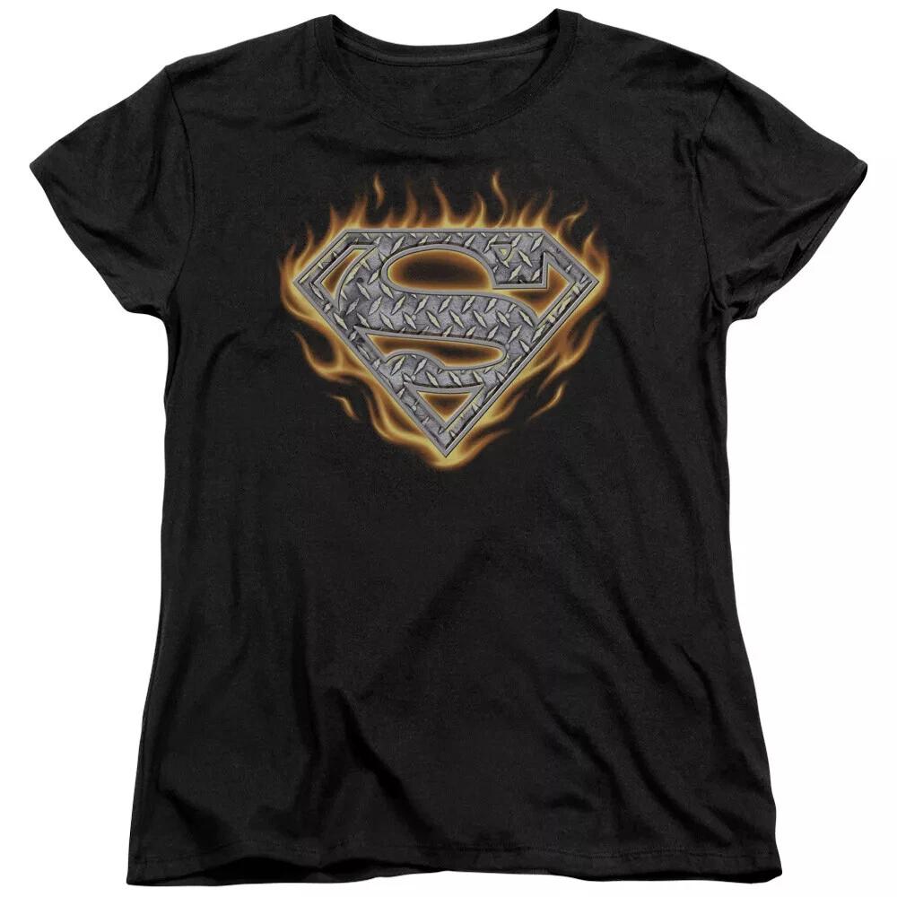Superman "Steel Fire Shield" Women's T-Shirt