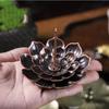 Alloy Incense Burner Stick Holder Plate Buddhism Lotus Censer Bronze Nasturtium Incense Burner