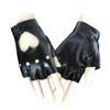 Leather Gloves Luvas Guantes Mujer For Women Girls Multicolor Red Balck White Loving Solid Heart Mittens
