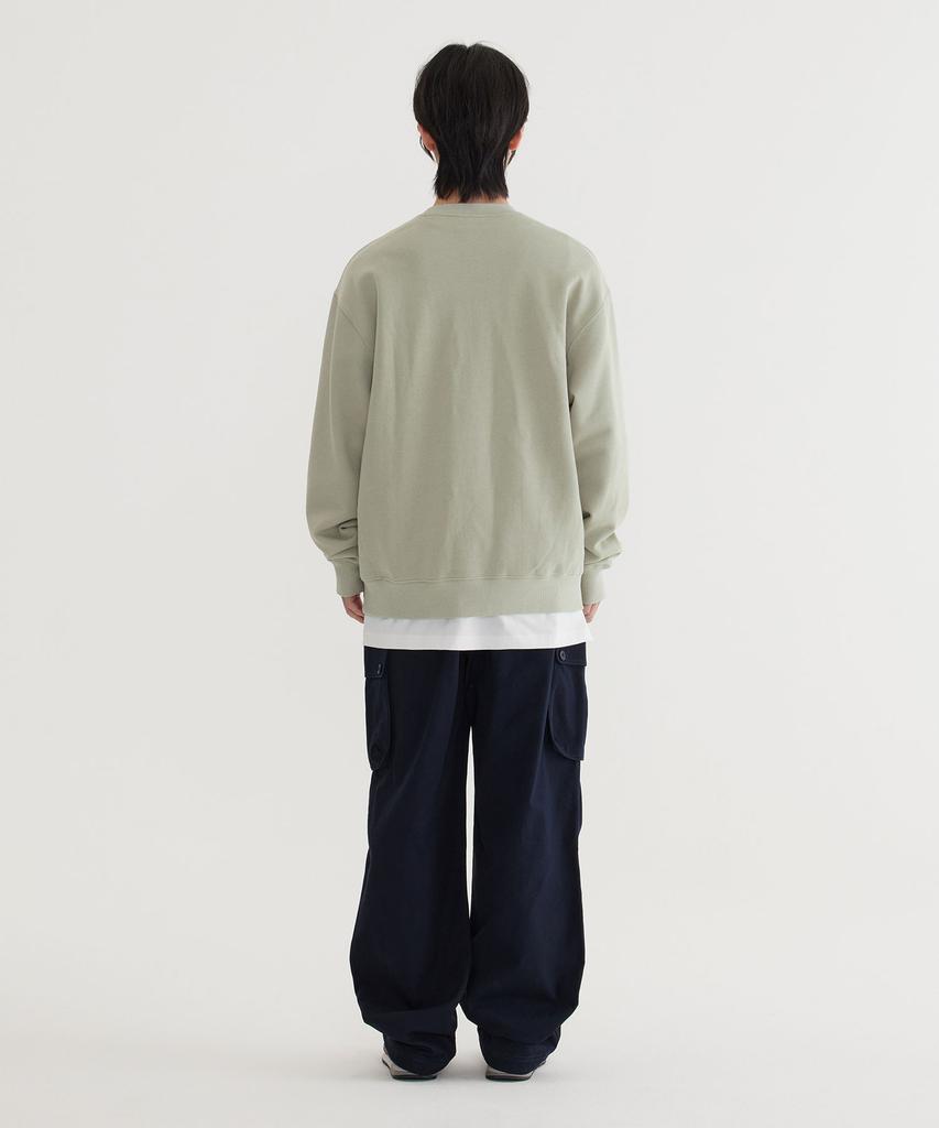 COVERNAT Classic Arch Logo Sweatshirt Light Khaki
