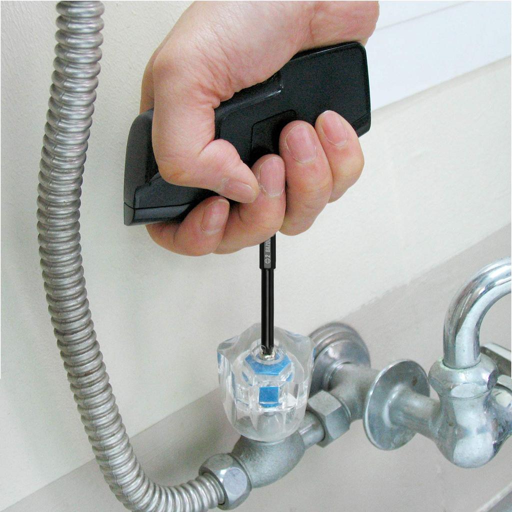 ENGINEER Screwsaurus Bazooka Screwdriver for Removing Flathead and Flathead Screws Stripped Phillips Head Screws Black [For (#2, 2.5-3mm Hex)] DBZ-55B