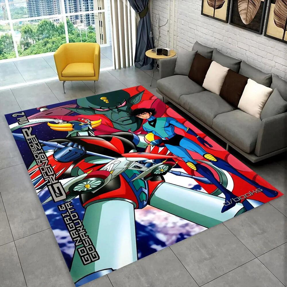НЛО робот Grendizer аниме мультфильм коврик, ковер для дома гостиная спальня диван коврик для двери декор, детские игры нескользящий напольный коврик 3D