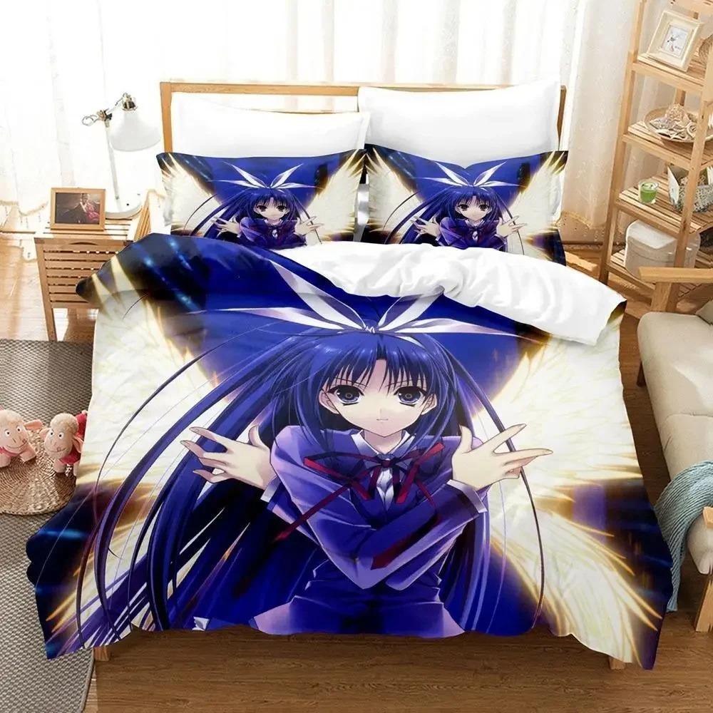 Постельное белье Aquarian Age Односпальное Полуторное Двуспальное Кингсайз Комплект постельного белья Взрослый Детский Спальня Комплекты пододеяльников Комплект простыней с 3D-принтом Аниме