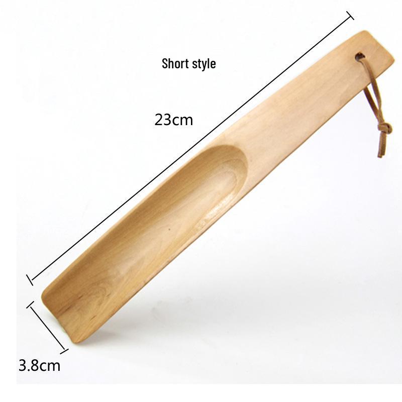 Solid Wood Long & Short Shoehorn - Creative, Extended, Lazy Shoe Helper