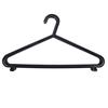 10Pcs Black Adult Clothing Hanger Plastic Hangers Organizer Dry Clothes Rack