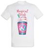 Magical Drink T-Shirt Unicorn Rainbow Fun Geek Nerd Pixel Retro 8 16 Bit Arcade