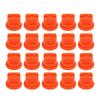 20pcs Flat Fan Spray Tip High Pressure Plastic Agricultural Sprayer Nozzle for Plant Protection Drone Orange