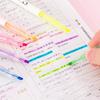 1 Pack Stationery Double Writing Creativity Multicolor Dual-ended Cute Art Marker Graffiti Highlighter