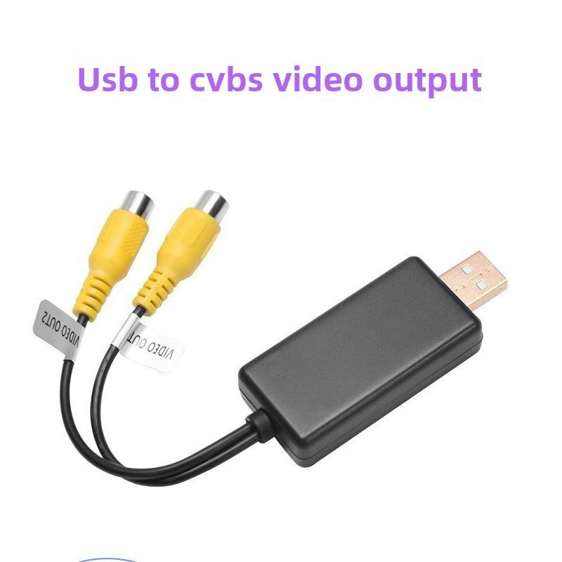 Android USB Видеовыход RCA Линейный Кабель AV HDMI ВЫХОД Для Автомагнитолы Мультимедиа Потолочный Экран Подголовника USB в RCA Адаптер