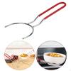 Anti Bowl Dish Plate Holder, Kitchen Gadget Multipurpose 201 Stainless Steel Fork for Oven
