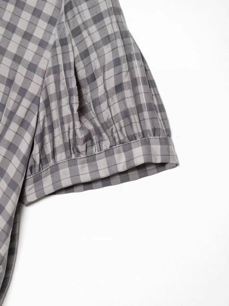 2025 Autumn/Winter Women's Plaid Layered Dress - Academy Style